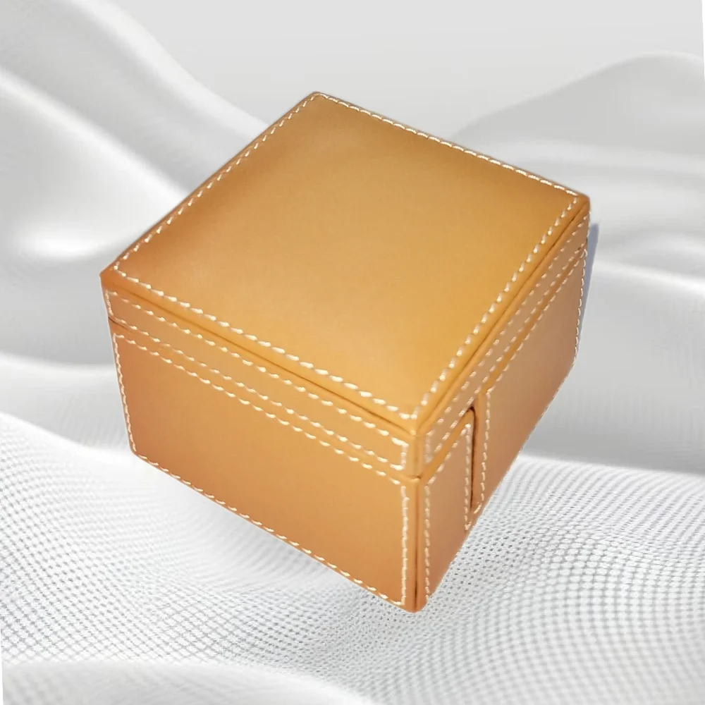 Levenger ~ Postage Stamp Genuine Leather Box  Holder/Dispenser. Last One!!!